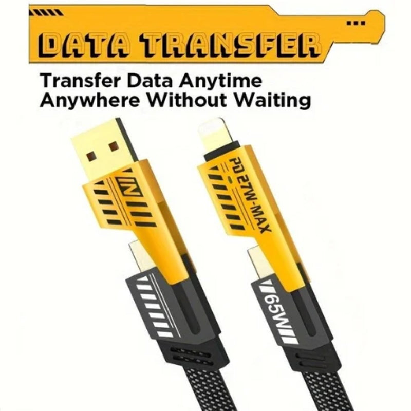 🔥🔥Compra más y ahorra más🎁Cable de carga rápida PD 27W 65W 4 en 1